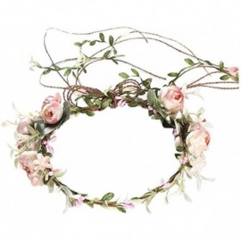 Headbands Maternity Woodland Photo Shoot Peony Flower Crown Hair Wreath Wedding Headband BC44 - Style 2 Peony Tail - CO1853L4...