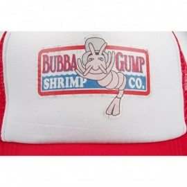 Baseball Caps Adult Gump Running Hat- Shrimp Mesh Baseball Trucker Cap- Cosplay Costumes - Red-4 - CR18COOMD7W $7.81