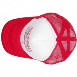 Baseball Caps Adult Gump Running Hat- Shrimp Mesh Baseball Trucker Cap- Cosplay Costumes - Red-4 - CR18COOMD7W $7.81