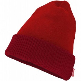 Skullies & Beanies Adult Unisex Cool Cotton Beanie Slouch Skull Cap Long Baggy Winter Hat Warm - Two Colors - Red & Dark Red ...