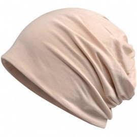 Skullies & Beanies Womens Summer Cotton Beanie Hat Baggy Slouchy Chemo Cap Turban Infinity Scarf - Camel - CJ18EDR87Z7 $8.56