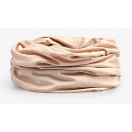 Skullies & Beanies Womens Summer Cotton Beanie Hat Baggy Slouchy Chemo Cap Turban Infinity Scarf - Camel - CJ18EDR87Z7 $8.56