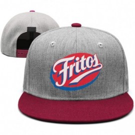 Baseball Caps Men/Women Print One Size Fritos-Corn-chip- Soft Mesh Trucker Cap - Burgundy-2 - CX18RGQ92Z9 $19.11