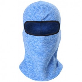 Balaclavas Cationic Fabric Balaclava Masks Winter Thermal Fleece Full Face Mask Neck Warmer - A04 - Sky Blue - CZ186OLYL6X $1...