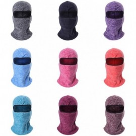 Balaclavas Cationic Fabric Balaclava Masks Winter Thermal Fleece Full Face Mask Neck Warmer - A04 - Sky Blue - CZ186OLYL6X $1...