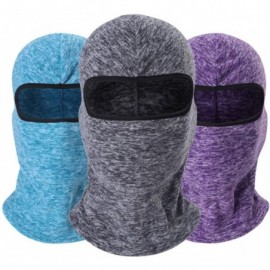 Balaclavas Cationic Fabric Balaclava Masks Winter Thermal Fleece Full Face Mask Neck Warmer - A04 - Sky Blue - CZ186OLYL6X $1...