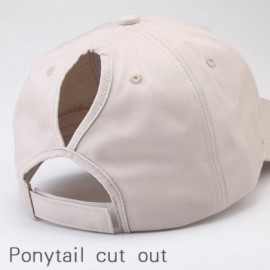 Baseball Caps Womens Messy High Bun Mesh Baseball Cap Ponytail Hat Adjustable Cotton Trucker Baseball Cap Dad Hat - CB18CZ4SI...