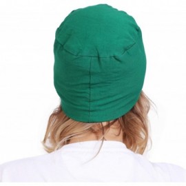 Skullies & Beanies Women's Cotton Under Hijab Caps (Multicolours- Free Size) - Green - C312MXC50KD $9.64