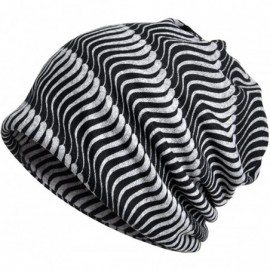 Skullies & Beanies Womens Flower Printed Slouch Chemo Cap Hat Beanie - Printed a - C6182WMLDEQ $11.66