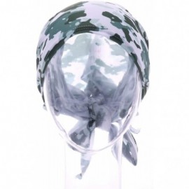Skullies & Beanies Women Chemo Headscarf Pre Tied Hair Cover for Cancer - Dark Camouflage - C6198KNT9GT $13.69