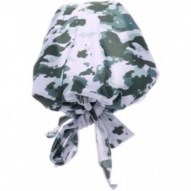 Skullies & Beanies Women Chemo Headscarf Pre Tied Hair Cover for Cancer - Dark Camouflage - C6198KNT9GT $13.69