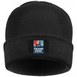 Skullies & Beanies Unisex Knit Hat Trump 45 Squared 2020 Second Presidential Term Warm FashionKnit Caps - Black-1 - CC192E4Z2...