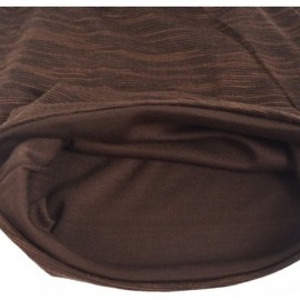 Skullies & Beanies Women's Slouchy Beanie Thin Summer Skull Cap Turban Soft Sleep Chemo Hat - 1 Brown - CQ19847XNNR $12.69