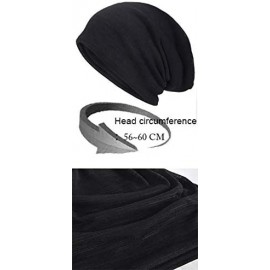 Skullies & Beanies Women's Slouchy Beanie Thin Summer Skull Cap Turban Soft Sleep Chemo Hat - 1 Brown - CQ19847XNNR $12.69