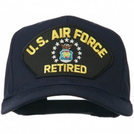 Baseball Caps US Air Force Retired Military Patched Cap - Blue - CO11TX773GH $13.35