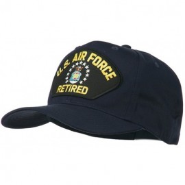 Baseball Caps US Air Force Retired Military Patched Cap - Blue - CO11TX773GH $13.35