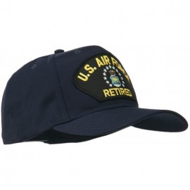 Baseball Caps US Air Force Retired Military Patched Cap - Blue - CO11TX773GH $13.35