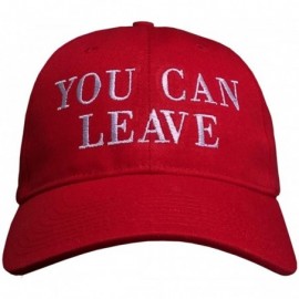 Baseball Caps You Can Leave Hat - Trump Cap (USA Made Structured RED/White Leave) - CO18WIKUQXX $49.33