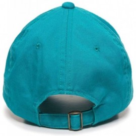 Baseball Caps Ghost Baseball Cap Embroidered Cotton Adjustable Dad Hat - Teal - CA18R5GX2Q6 $17.72