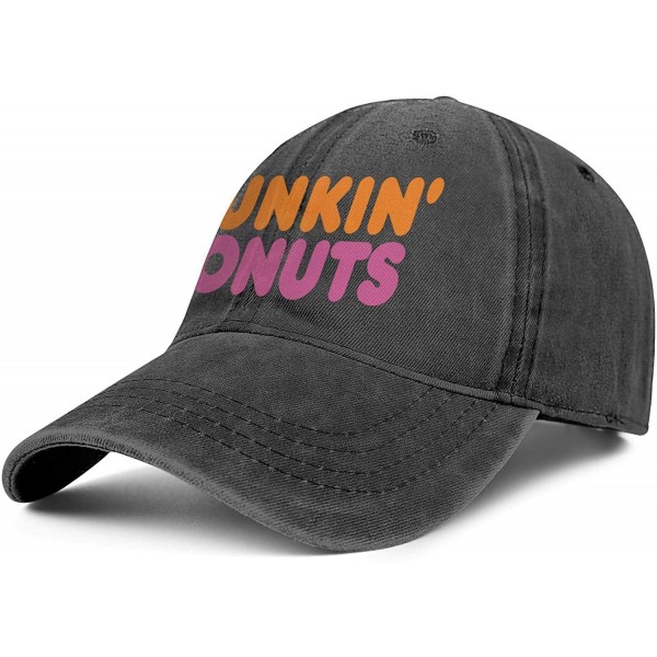 Baseball Caps Dunkin Donuts Coffee Logo Womens Washed Baseball Trucker - Dunkin Donuts Coffee-10 - CV18WI8QHEU $20.15