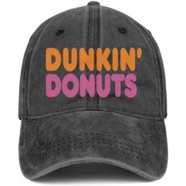 Baseball Caps Dunkin Donuts Coffee Logo Womens Washed Baseball Trucker - Dunkin Donuts Coffee-10 - CV18WI8QHEU $20.15