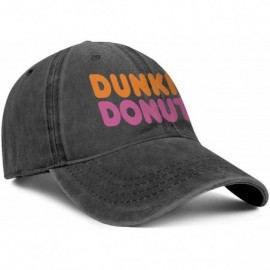 Baseball Caps Dunkin Donuts Coffee Logo Womens Washed Baseball Trucker - Dunkin Donuts Coffee-10 - CV18WI8QHEU $20.15