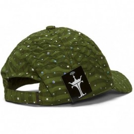 Baseball Caps Womens Sequin Trim Baseball Cap - Olive - CX11THI9SSD $12.81