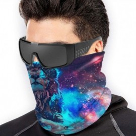 Balaclavas Neck Gaiter Headwear Face Sun Mask Magic Scarf Bandana Balaclava - Universe Galaxy Lion - CU197SGZ68A $14.72