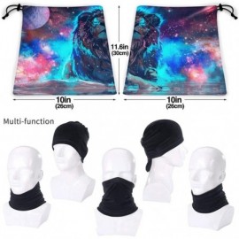 Balaclavas Neck Gaiter Headwear Face Sun Mask Magic Scarf Bandana Balaclava - Universe Galaxy Lion - CU197SGZ68A $14.72