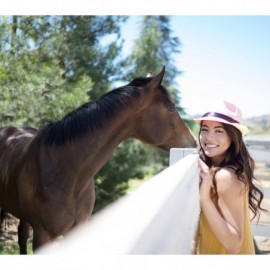 Fedoras Men/Women's Classy Vintage Fedora Hat - Lightpink - CD184X0DZR9 $14.19