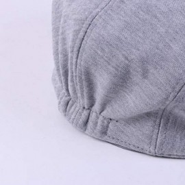 Newsboy Caps Newsboy Ivy Cap-Traditional Solid Cotton Herringbone Flat Hat for Women & Men & Boys & Girls - CK18NI8S60L $7.57