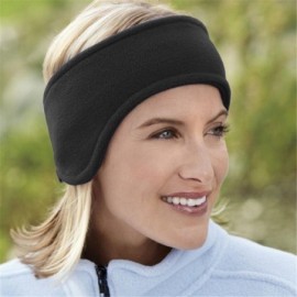 Cold Weather Headbands Unisex Headband-Women Ear Warmer Winter Head Band Ski Ear Muff Hair Band (Black) - Black - C8188YT83AA...