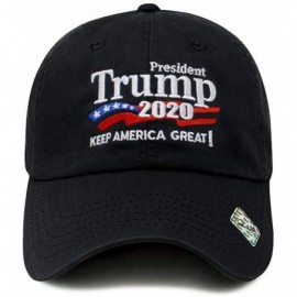 Baseball Caps Trump 2020 Keep America Great Campaign Embroidered US Hat Baseball Cotton Cap PC101 - Pc101 Black - C11946XGXOH...