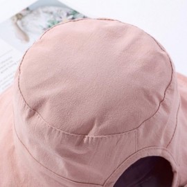Sun Hats Womens Ponytail Summer Sun Hat Wide Brim UV Protection Foldable Safari Fishing Cap Floppy Bucket Hats - B-black - CD...