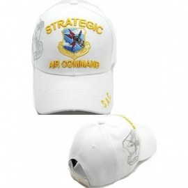 Baseball Caps Strategic Air Command Shadow Mens Cap - White - CG1999EG76D $18.42