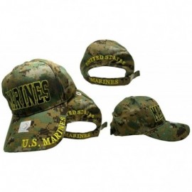 Baseball Caps Licensed USA USMC Marine Corps Marines Cap/HAT - MARPAT ACU CAMO Cap Hat - C0126J3I8D9 $16.48