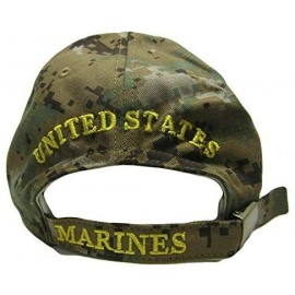 Baseball Caps Licensed USA USMC Marine Corps Marines Cap/HAT - MARPAT ACU CAMO Cap Hat - C0126J3I8D9 $16.48