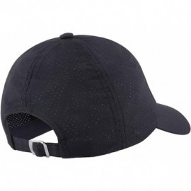 Baseball Caps Sport Sun Hat- Adjustable Baseball Cap Dry Quick Weightlight Mesh Hats - 011-black - CM12L0USAA5 $11.47