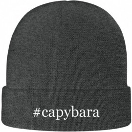 Skullies & Beanies Capybara - Hashtag Soft Adult Beanie Cap - Grey - CI18AXRHSN6 $18.96