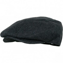 Newsboy Caps Hats Men's Premium Wool Blend Classic Flat Ivy Newsboy Collection Hat - Charcoal - CJ127FDNFTJ $20.99