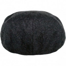 Newsboy Caps Hats Men's Premium Wool Blend Classic Flat Ivy Newsboy Collection Hat - Charcoal - CJ127FDNFTJ $20.99