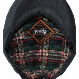 Newsboy Caps Hats Men's Premium Wool Blend Classic Flat Ivy Newsboy Collection Hat - Charcoal - CJ127FDNFTJ $20.99