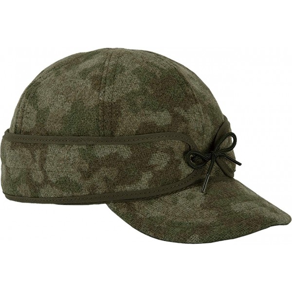 Newsboy Caps Original Kromer Cap - Winter Wool Hat with Earflap - Ottawa Camo - CV127F3THY1 $49.09