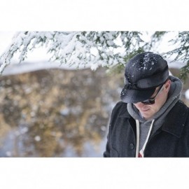 Newsboy Caps Original Kromer Cap - Winter Wool Hat with Earflap - Ottawa Camo - CV127F3THY1 $49.09