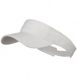 Visors Pro Style Cotton Twill Washed Visor - White - CE1153M5GG5 $10.94