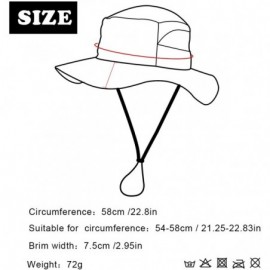 Sun Hats Fishing Hat Anti-UV Breathable Light Protection Hat Wide Brim Beach Hat - Gray - CK18Q288IUD $14.73