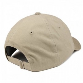 Baseball Caps Boston Terrier Embroidered Brushed Cotton Dad Hat Ball Cap - Khaki - CQ180D8M32D $20.85