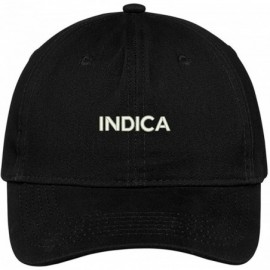 Baseball Caps Indica Embroidered Soft Cotton Adjustable Cap Dad Hat - Black - C512O3L261Q $16.32