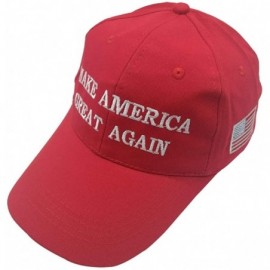 Baseball Caps Unisex Make America Great Again Hat- USA MAGA Cap Adjustable Baseball Hats - 02 Embroidery Red - C518O7DG0TE $9.93