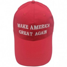 Baseball Caps Unisex Make America Great Again Hat- USA MAGA Cap Adjustable Baseball Hats - 02 Embroidery Red - C518O7DG0TE $9.93